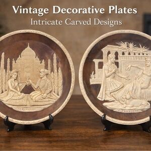 ✨ Vintage Decorative Plates with Intricate Designs